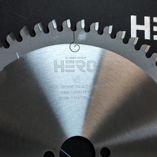 HERO Пила 160х2,2x1,6х20 мм 56z NEG по ДСП і алюмінію 