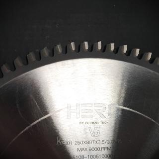 Пила дискова по алюмінію HERO ALU 250x3.5x3.0x30 80z