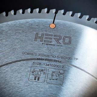 Пила дискова по алюмінію HERO ALU 300x3.5x3.0x30 80z
