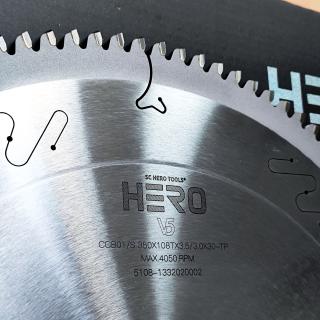 Пила дискова по алюмінію HERO ALU 350x3.5x3.0x30 108z